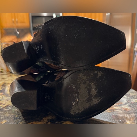 Coach Kaffe Fassett 1941 Tan MultiColor Leather Patchwork Boots Size 7.5B - Picture 7 of 11